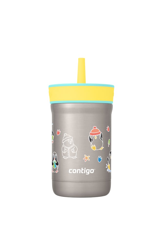 Kids Leighton Spill-Proof Stainless Steel Tumbler with Straw, 12oz N6