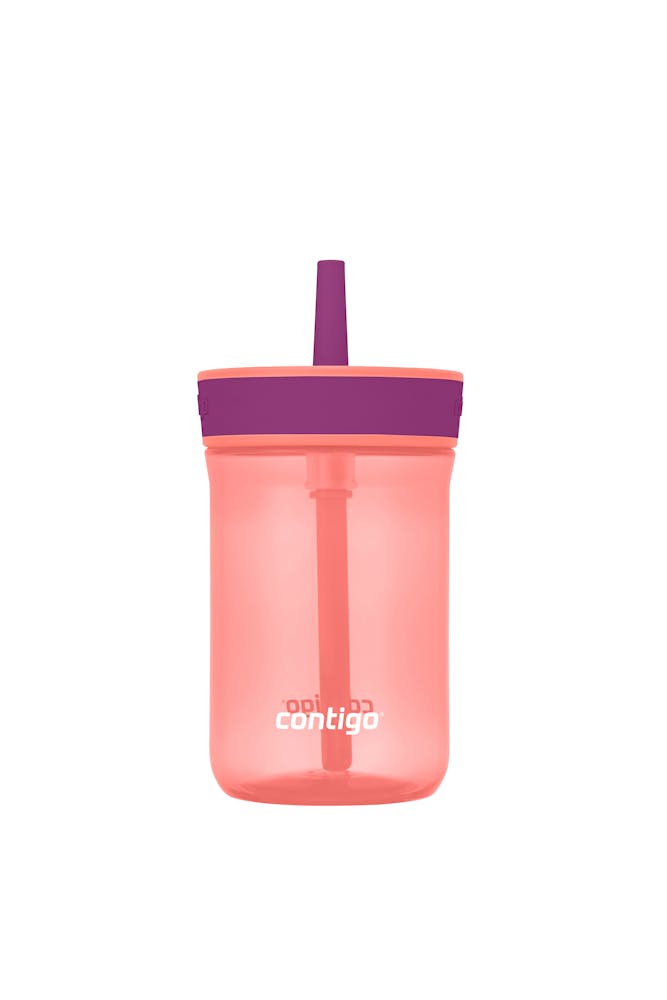 Kids’ Leighton Straw Tumbler with Spill-Proof Leak-Proof Lid, 14oz N7