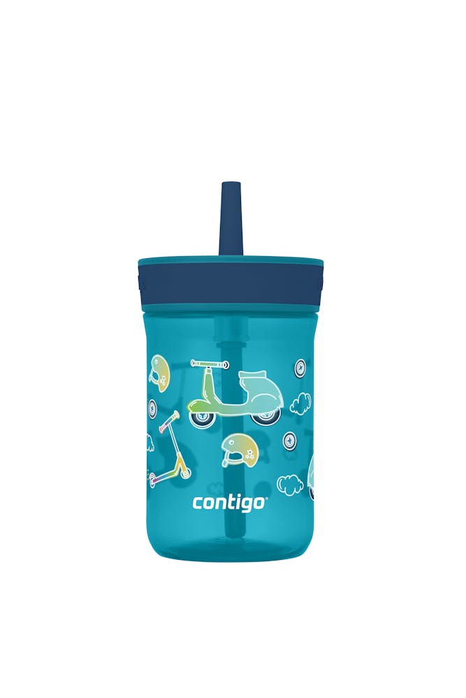 Kids’ Leighton Straw Tumbler with Spill-Proof Leak-Proof Lid, 14oz N7