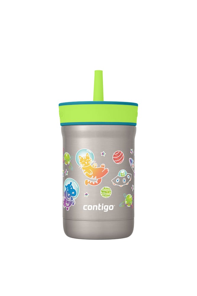 Kids Leighton Spill-Proof Stainless Steel Tumbler with Straw, 12oz N6