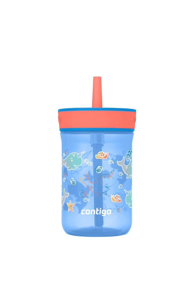 Kids’ Leighton Straw Tumbler with Spill-Proof Leak-Proof Lid, 14oz N7