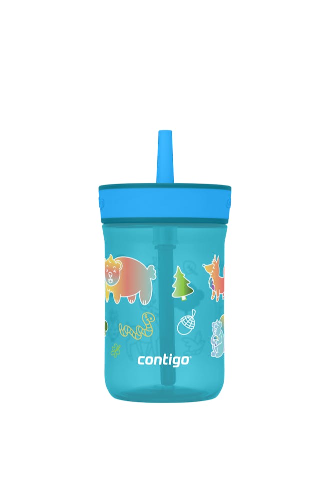 Kids’ Leighton Straw Tumbler with Spill-Proof Leak-Proof Lid, 14oz N7