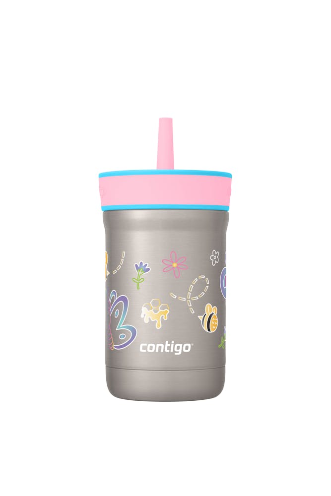 Kids Leighton Spill-Proof Stainless Steel Tumbler with Straw, 12oz N6