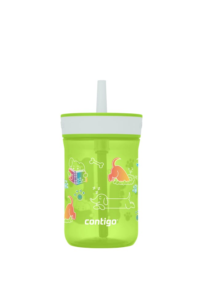 Kids’ Leighton Straw Tumbler with Spill-Proof Leak-Proof Lid, 14oz N7